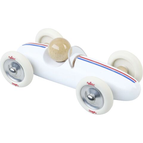 Vilac Holzauto groß Grand prix vintage weiß
